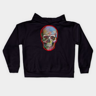 The Happy Skull (Red ) Kids Hoodie